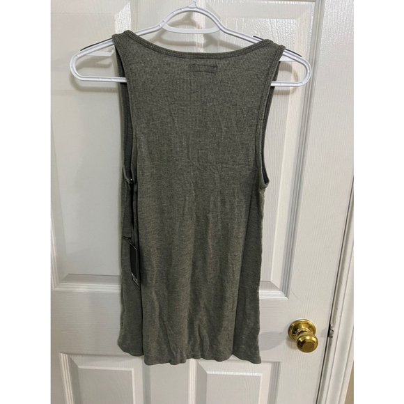 🔵 30) REVOLVE Michael Lauren Gray Ribbed Murphy Tank Top - Size M NWT - Picture 8 of 9